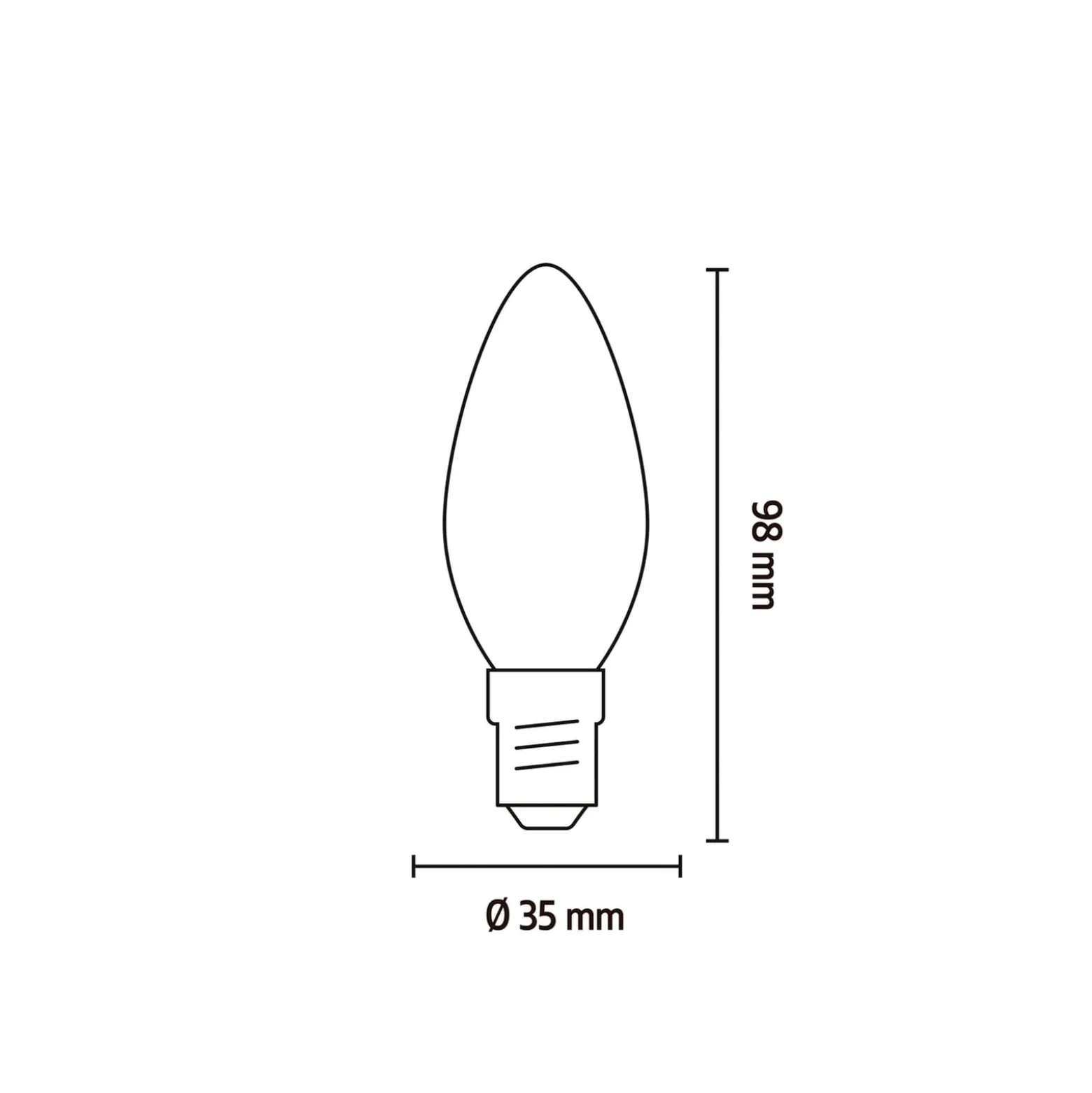 Calex Smart E14 B35 kynttilä 4.9W 1800-3000K himmeä kultaa
