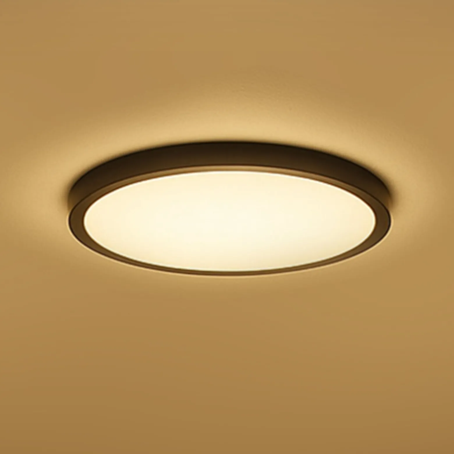 Calex Smart LED-kattovalaisin HALO Ø 30 cm musta IP54 RGB CCT