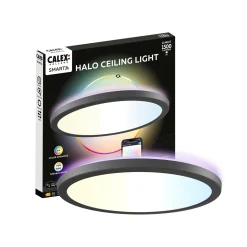 Calex Smart LED-kattovalaisin HALO Ø 30 cm musta IP54 RGB CCT