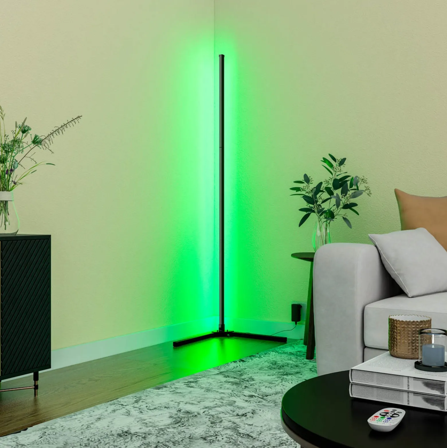Calex Smart LED-lattiavalaisin kaukosäätimellä RGBW