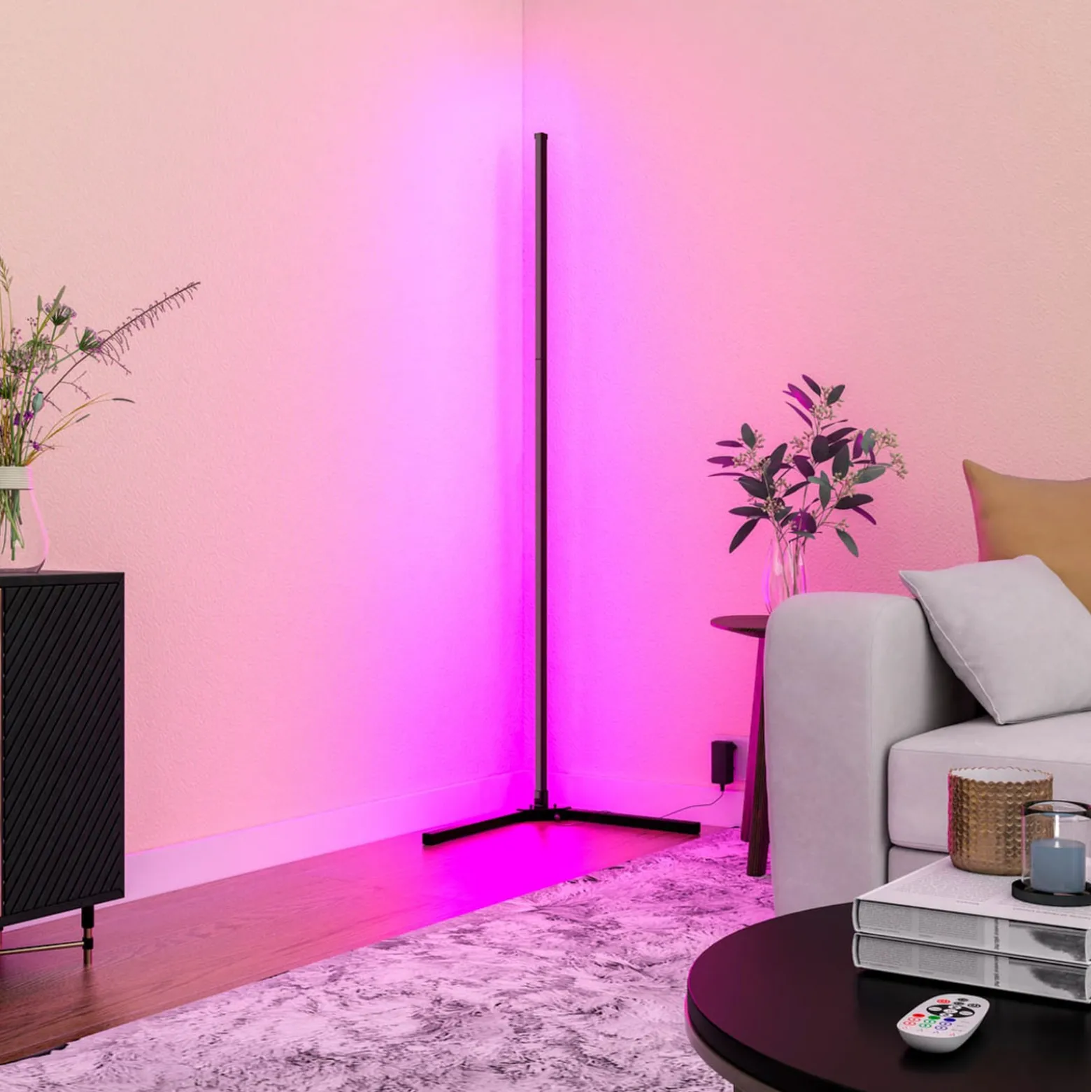Calex Smart LED-lattiavalaisin kaukosäätimellä RGBW