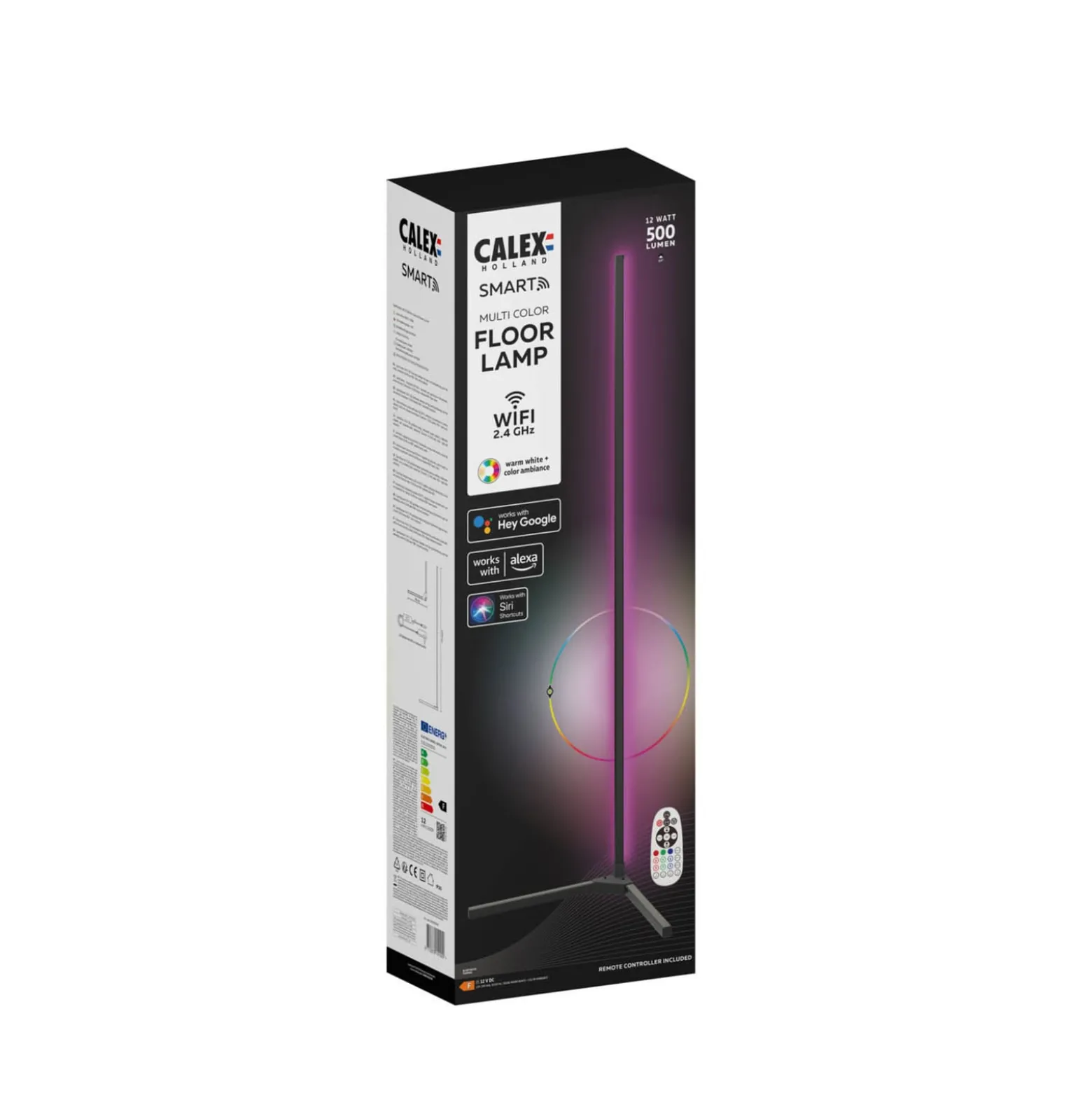 Calex Smart LED-lattiavalaisin kaukosäätimellä RGBW