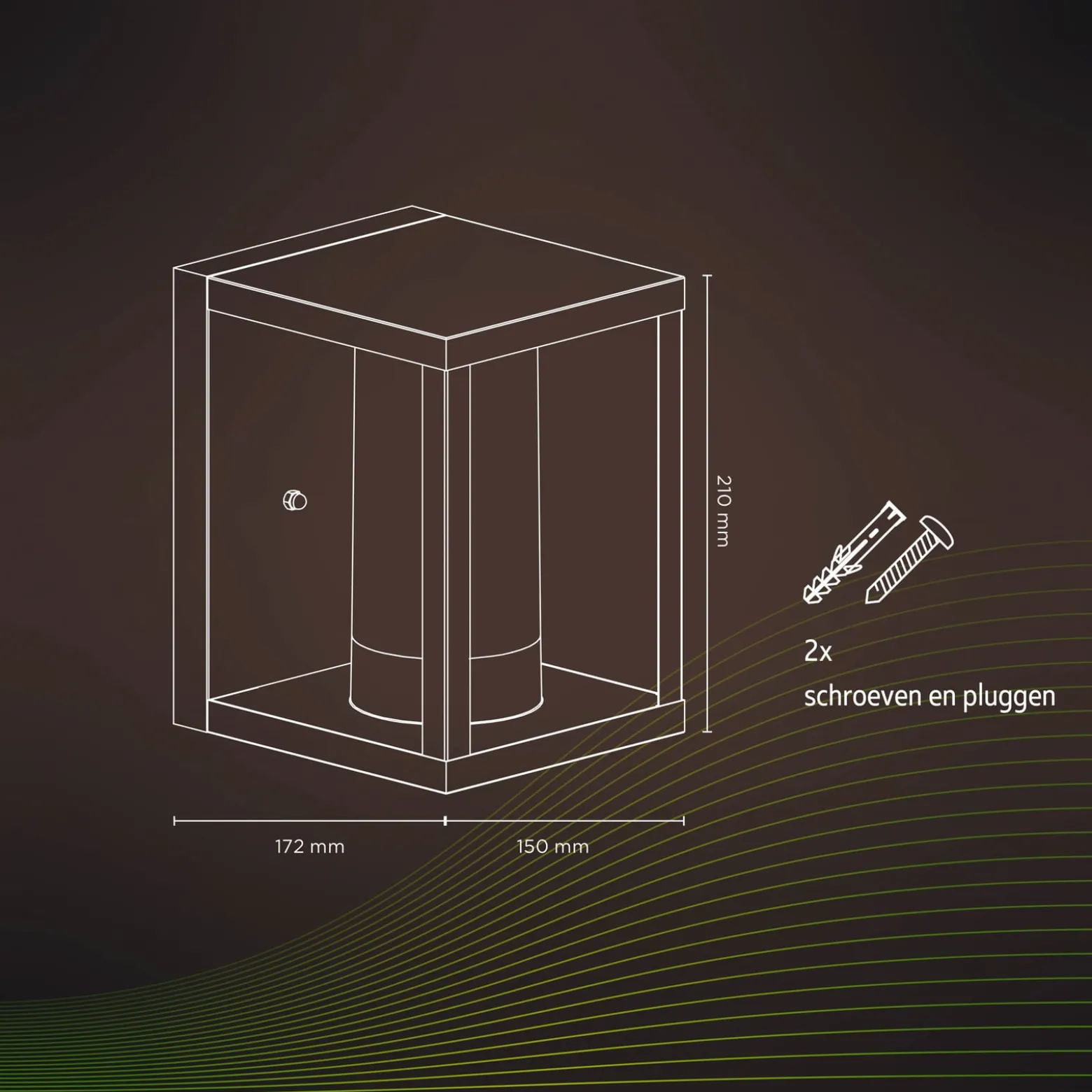 Calex Smart Outdoor Lantern seinävalo, CCT, RGB