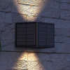 Calex Solar LED-ulkoseinävalaisin Caserta, ylös/alas, musta