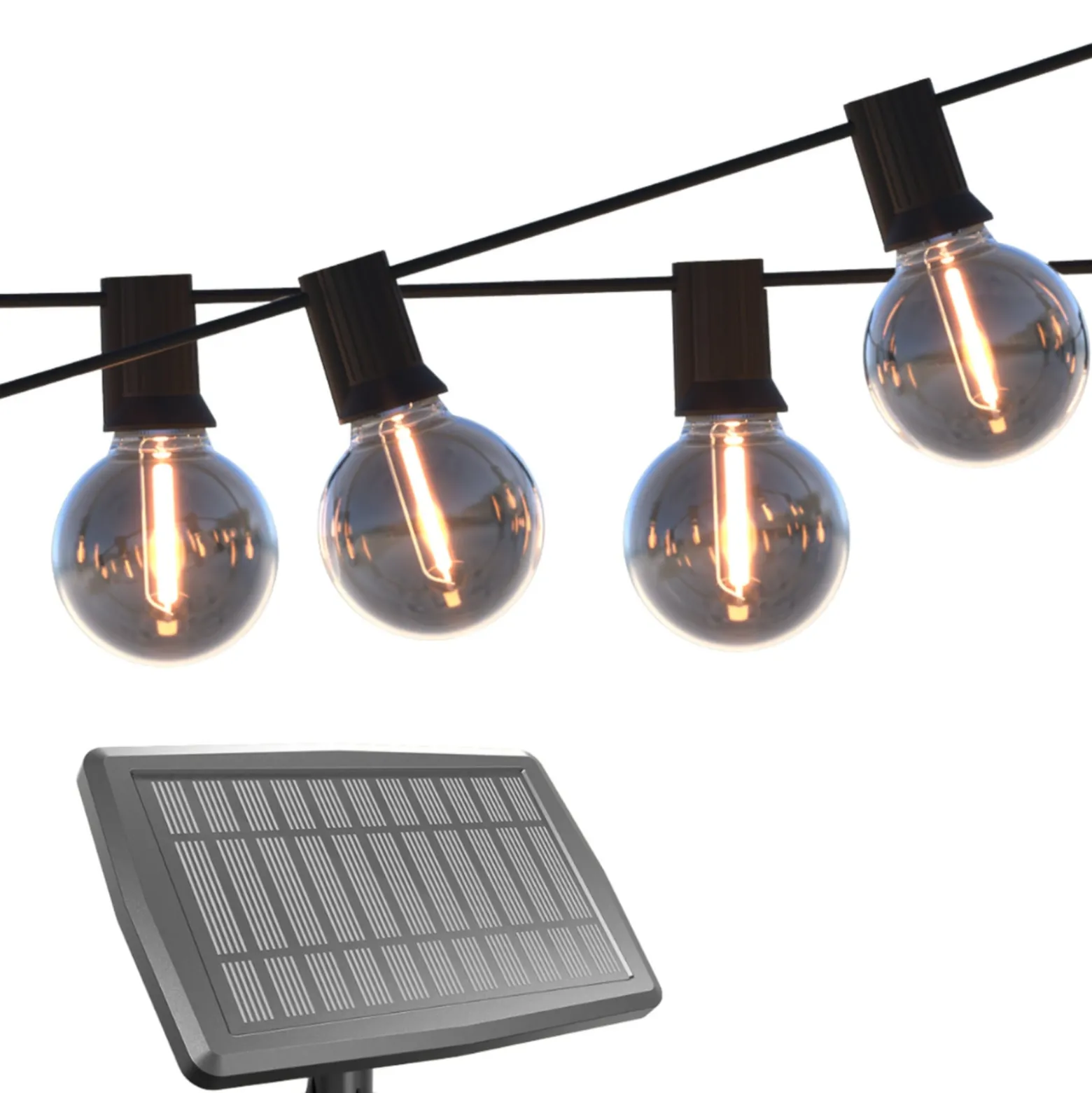 Calex Solar LED-valoketju Vista, pituus 10 metriä, IP44