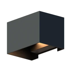 Calex ulkoseinävalaisin Suorakulmio ylös/alas, korkeus 10cm, musta