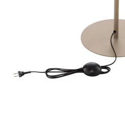 Calma-lattiavalaisin, beige, rami, korkeus 159 cm, E27