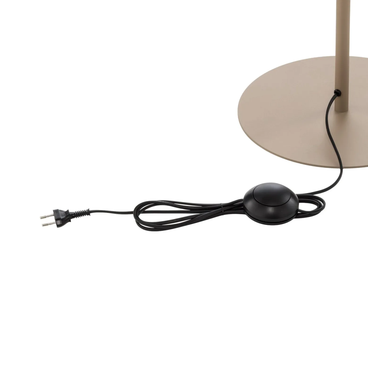 Calma-lattiavalaisin, beige, rami, korkeus 159 cm, E27