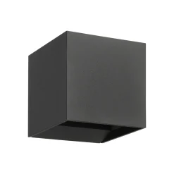 Calpino 3 -LED-ulkoseinälamppu, antrasiitti, leveys 10 cm, 2-lamppuinen