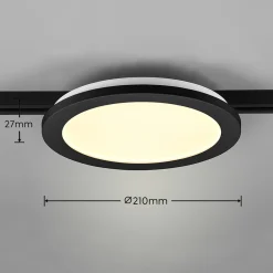Camillus LED-kiskovalaisin DUOlineen, musta, Ø 26 cm