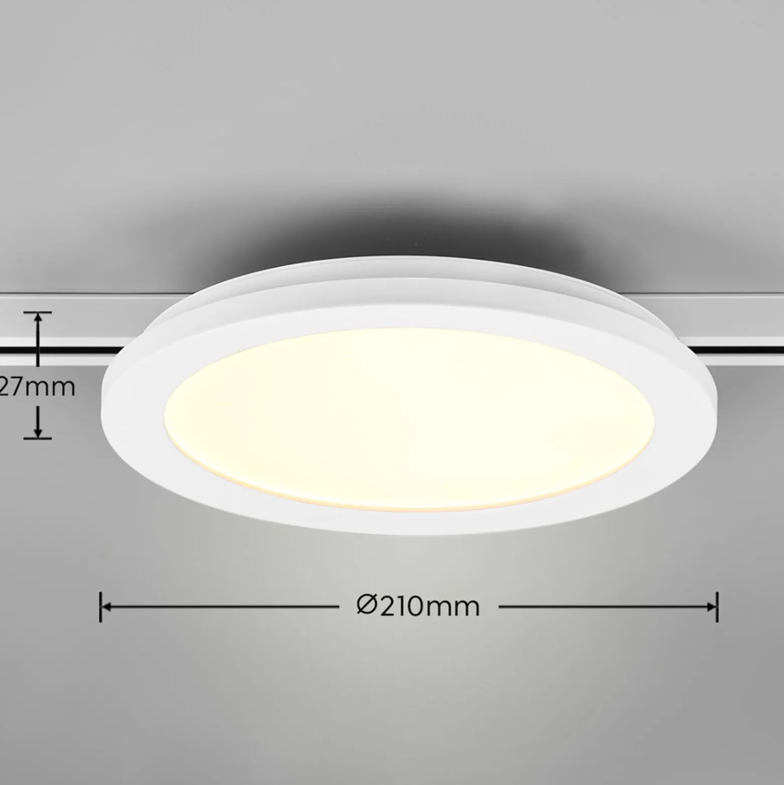 Camillus LED-kiskovalaisin DUOlineen, valkoinen, Ø 26 cm