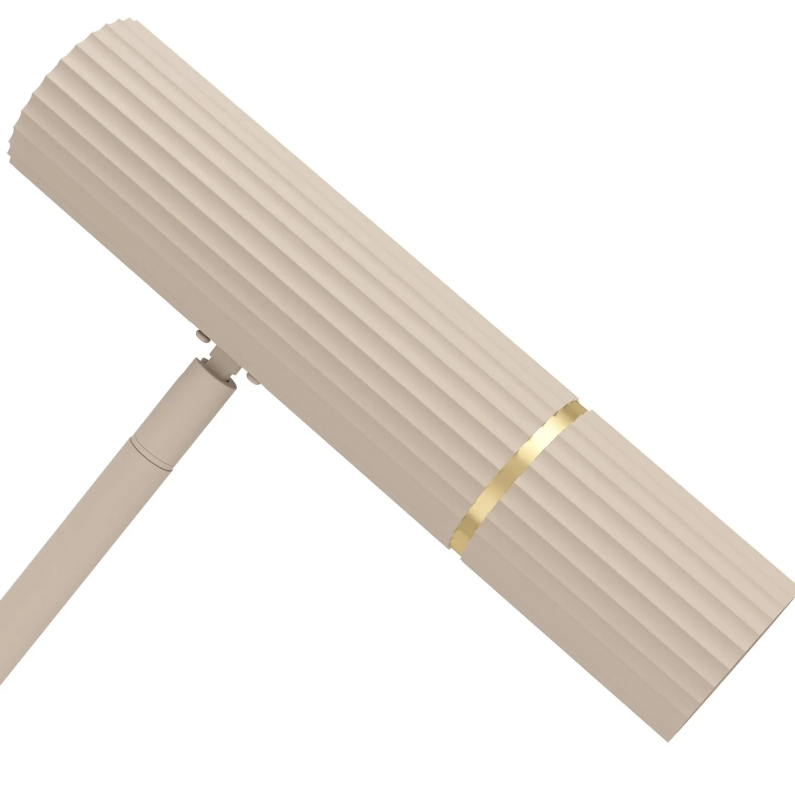 Caminia LED-lattiavalaisin, korkeus 158,5 cm, hiekanvärinen, teräs