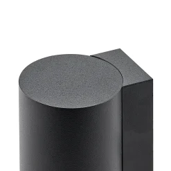 CAN seinävalaisin, musta, 1-lamppuinen, korkeus 13 cm, metalli, GU10