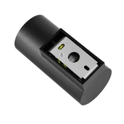 CAN seinävalaisin, musta, 1-lamppuinen, korkeus 13 cm, metalli, GU10