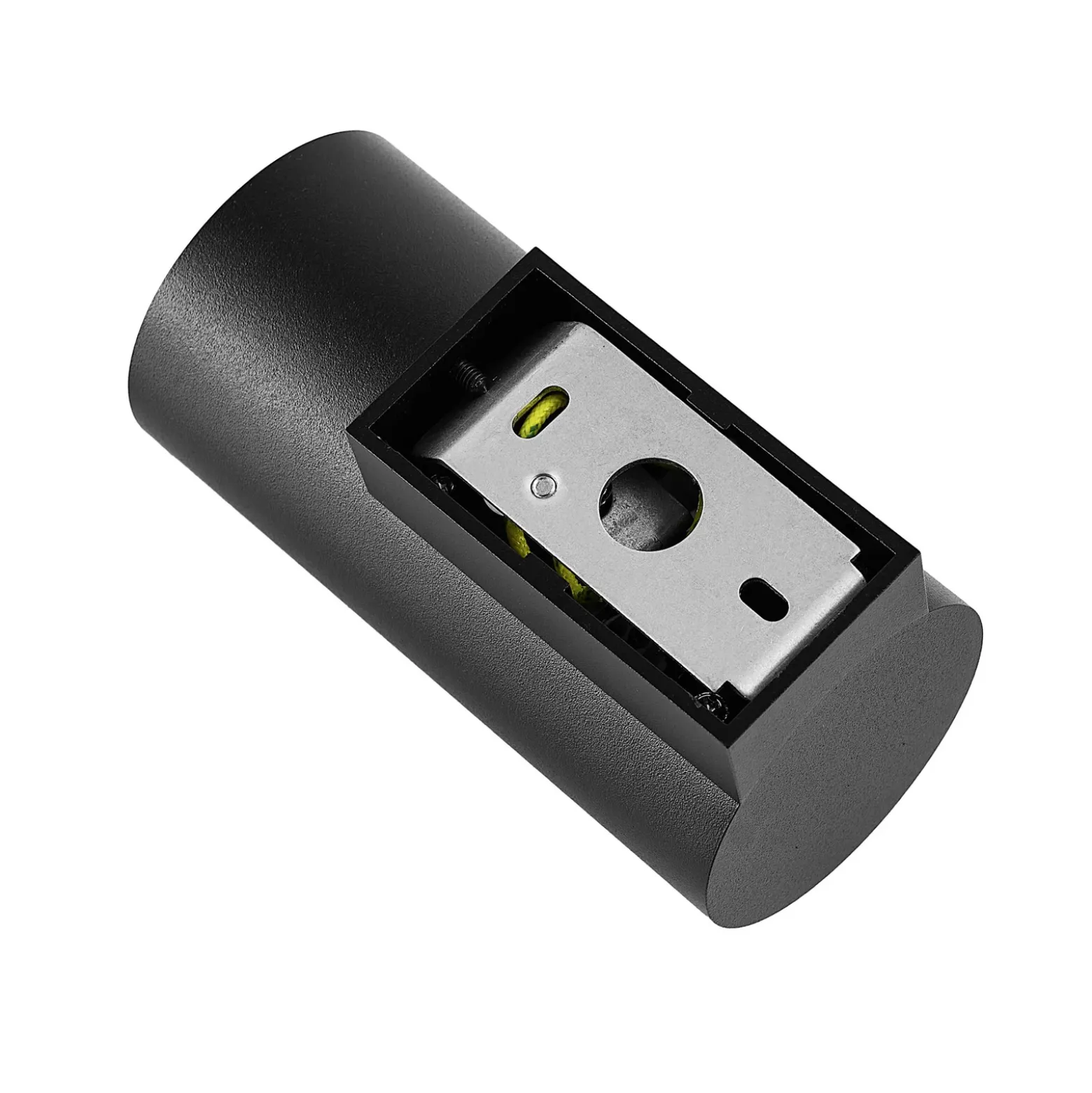 CAN seinävalaisin, musta, 1-lamppuinen, korkeus 13 cm, metalli, GU10