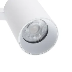 CAN TILT seinäkohdevalaisin, valkoinen, Ø 10 cm, metalli, kytkin, GU10