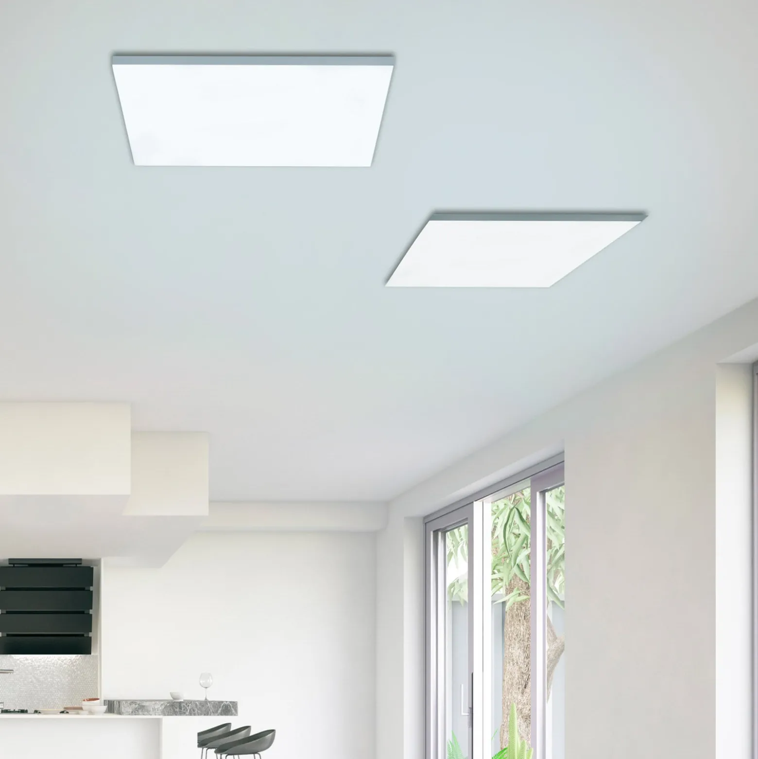 Canvas-LED-kattovalaisin, tunable white, 60 cm