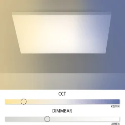 Canvas-LED-kattovalaisin, tunable white, 60 cm