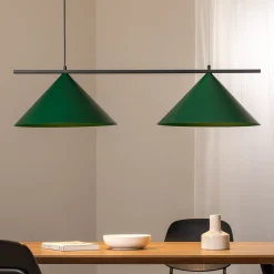 Capital-riippuvalaisin, vihreä, 2-valoinen, Ø 46 cm, GX53