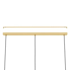 Caprarola riippuvalaisin, pituus 90 cm, hiekanvärinen, 3-valo, lasia