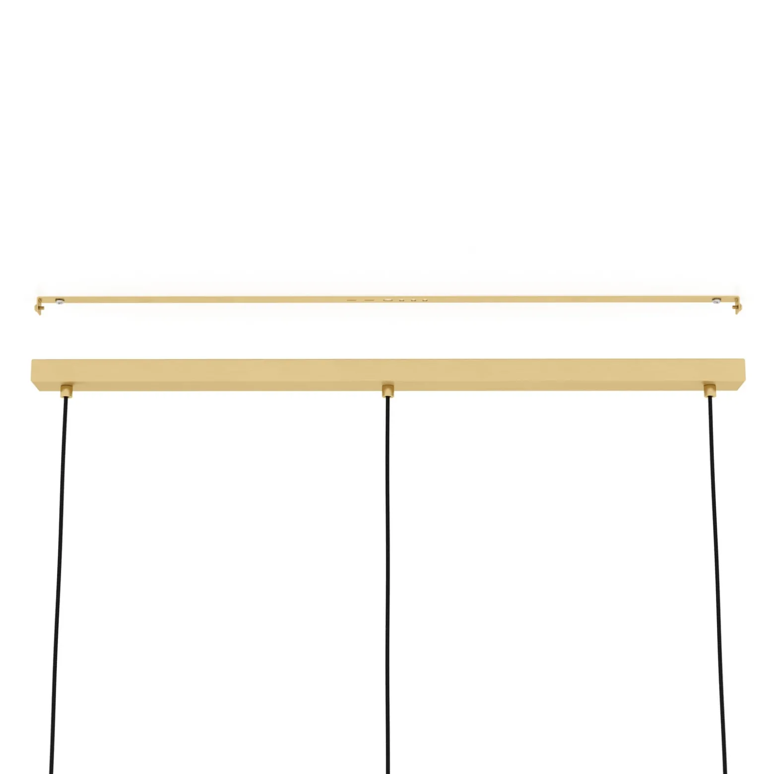 Caprarola riippuvalaisin, pituus 90 cm, hiekanvärinen, 3-valo, lasia