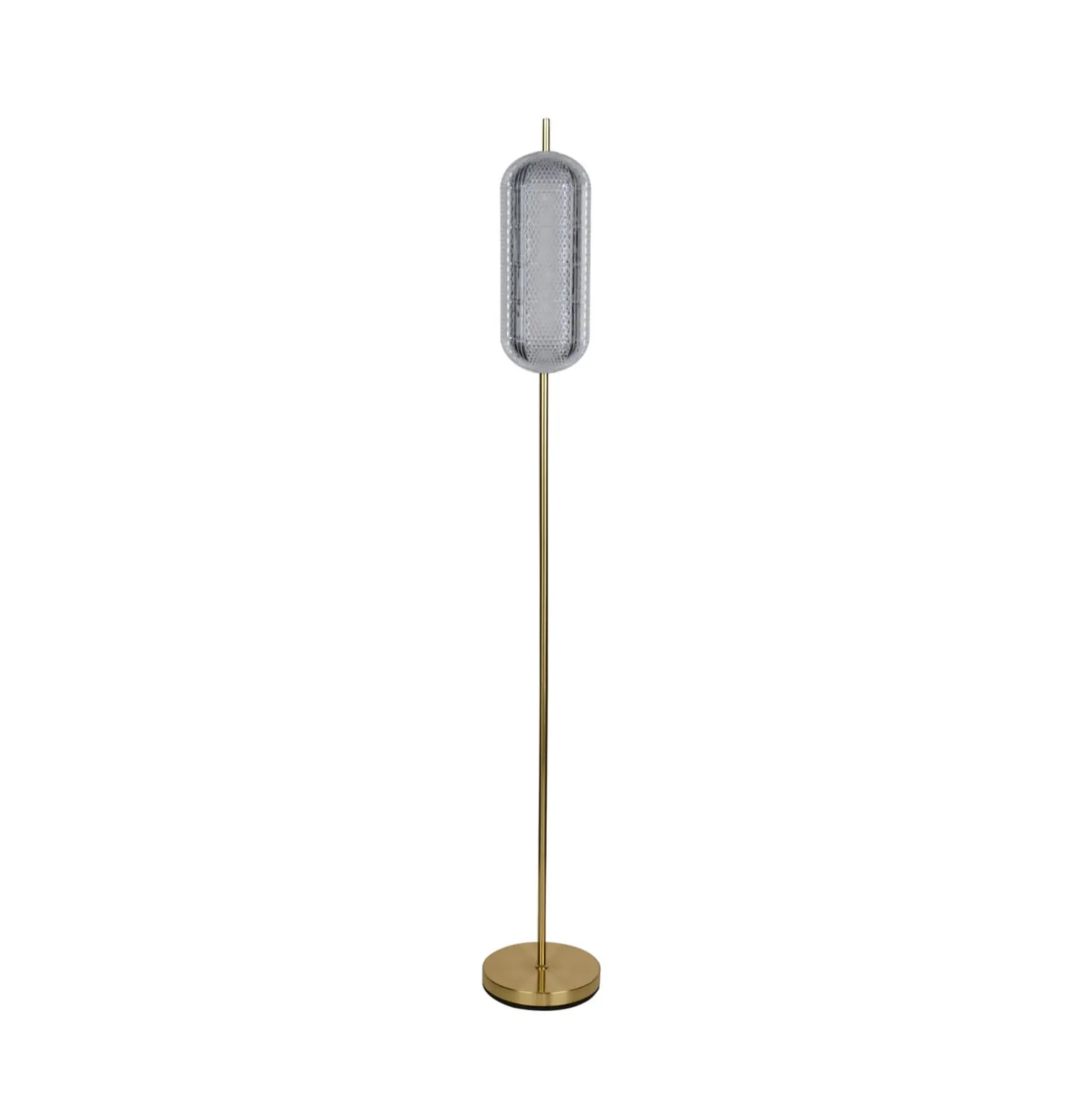 Capsule LED-lattiavalaisin, messingin värinen, rauta, akryyli