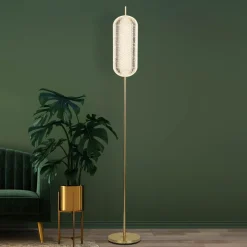 Capsule LED-lattiavalaisin, messingin värinen, rauta, akryyli