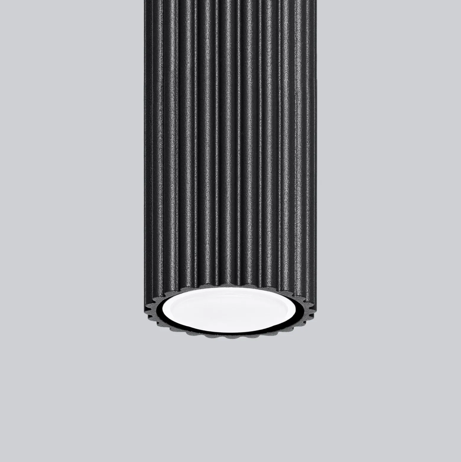 Carbon kattovalaisin, musta, korkeus 10 cm, alumiinia