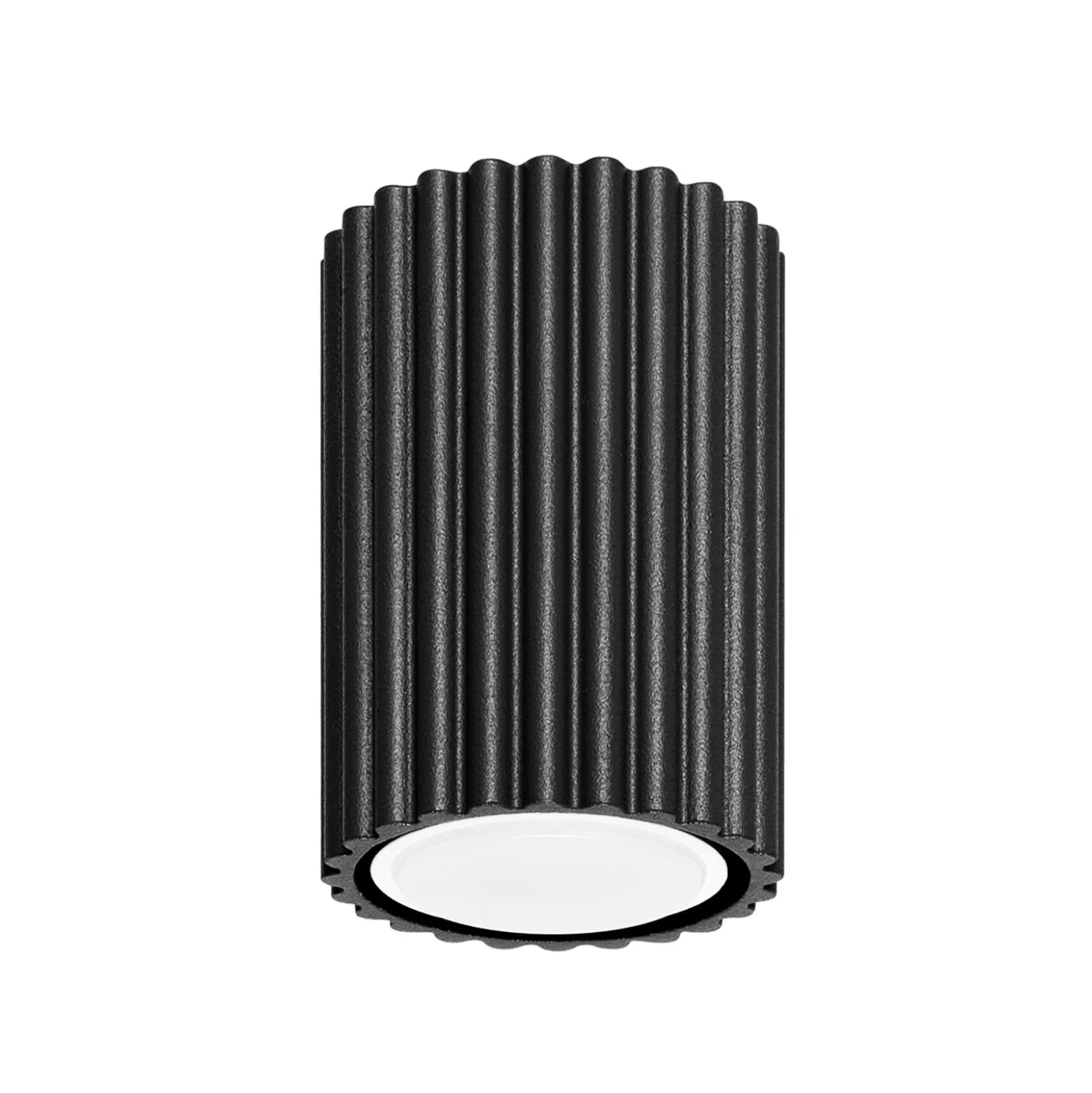 Carbon kattovalaisin, musta, korkeus 10 cm, alumiinia