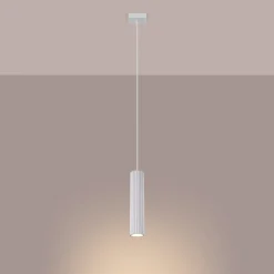 Carbon-riippuvalaisin, valkoinen, Ø 6 cm, alumiini