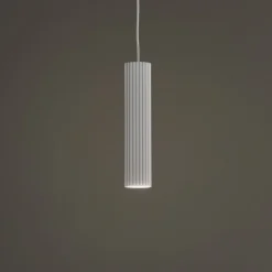 Carbon-riippuvalaisin, valkoinen, Ø 6 cm, alumiini