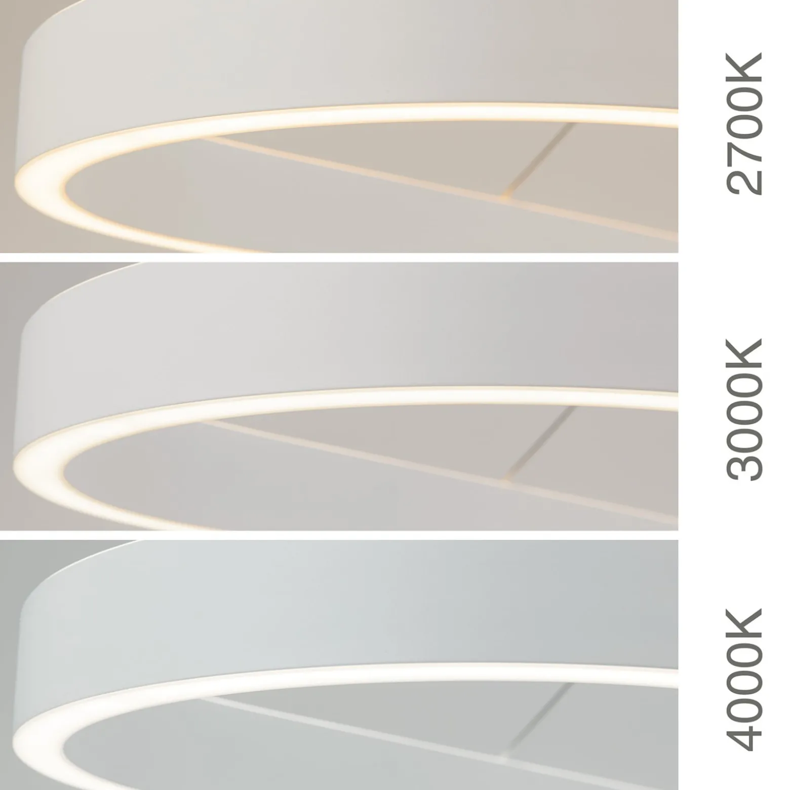 Carrara LED-riippuvalaisin, valkoinen, korkeussäädettävä, CCT