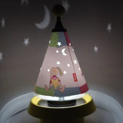Carrousel Rainbow Rabbit pöytävalaisin ja yövalo