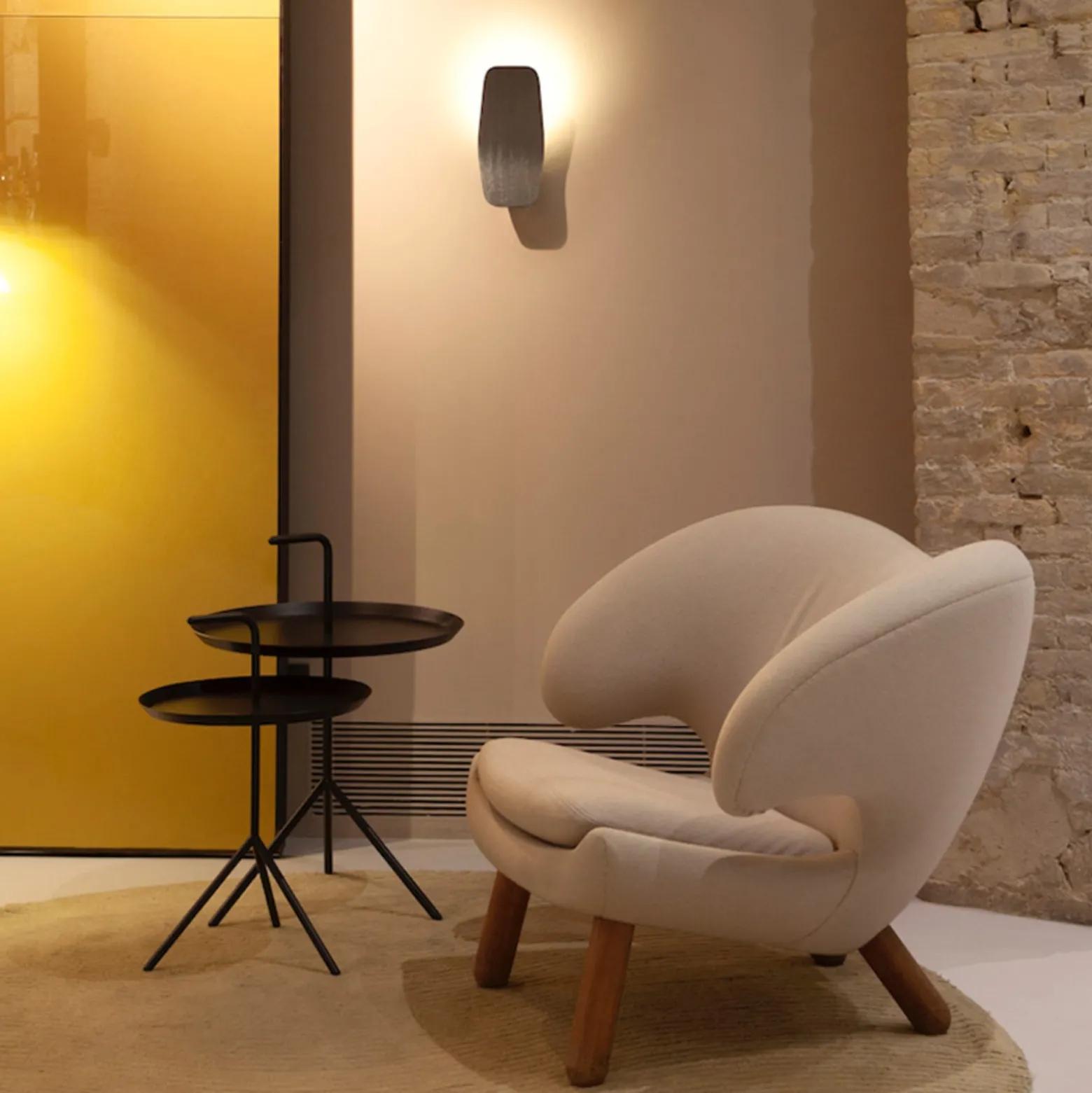 Casablanca Ashiya LED-seinävalaisin, smaragdimusta