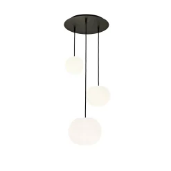 Casablanca-riippuvalo Acai, valkoinen/musta, 16 cm/21 cm/26 cm