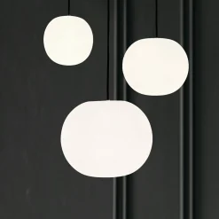 Casablanca-riippuvalo Acai, valkoinen/musta, 16 cm/21 cm/26 cm