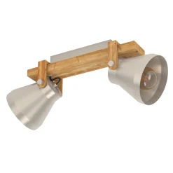 Cawton kattovalaisin, pituus 58,5 cm, teräs/ruskea, 2-valo.