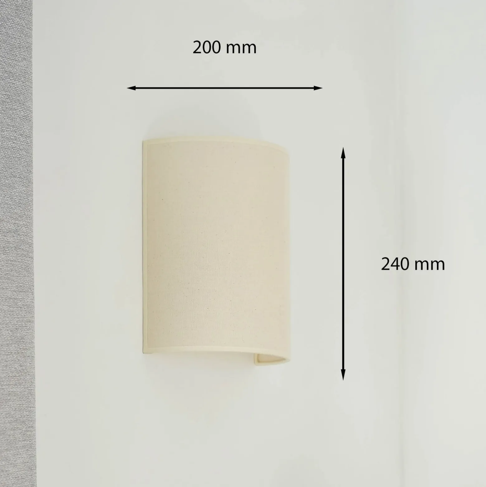 Celine seinävalaisin, beige, kangas, E27