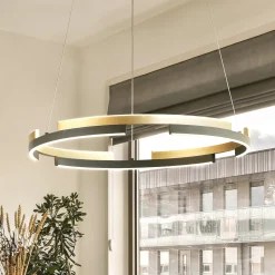 Circly LED-riippuvalaisin, metalli, kaukosäädin, CCT, himmennettävä