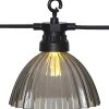 Circus Shade-LED-valoketju, 12 varjostinta, harmaa