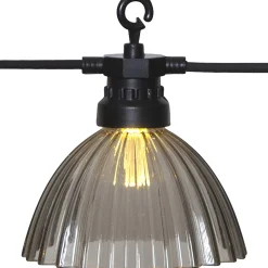 Circus Shade-LED-valoketju, 12 varjostinta, harmaa
