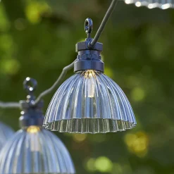 Circus Shade-LED-valoketju, 12 varjostinta, harmaa