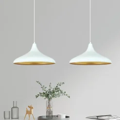 Claus riippuvalaisin, valkoinen, pituus 85 cm, 2-valo, metallia