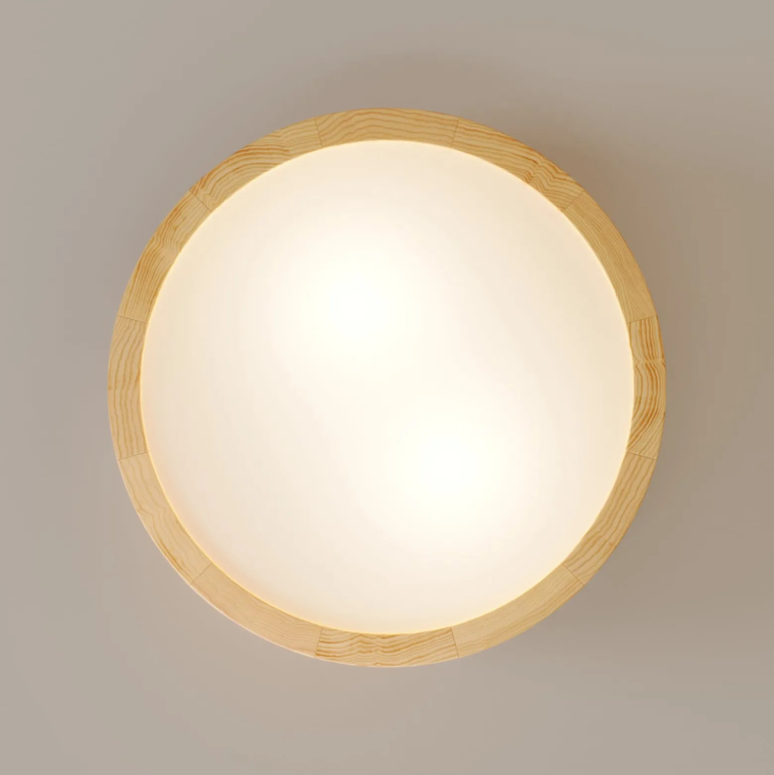 Cleo kattovalaisin, Ø 27.5cm, 2-valo, mänty, E27