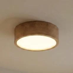 Cleo kattovalaisin, Ø 28 cm, 2-valo, tammipuu, E27