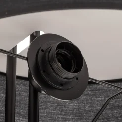Clip tekstiililattiavalaisin, musta, korkeus 150 cm