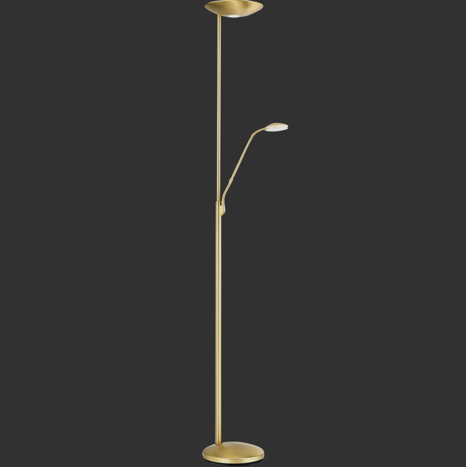 Cobra LED-kattovalaisin messinkisellä lukuvalaisimella varustettuna