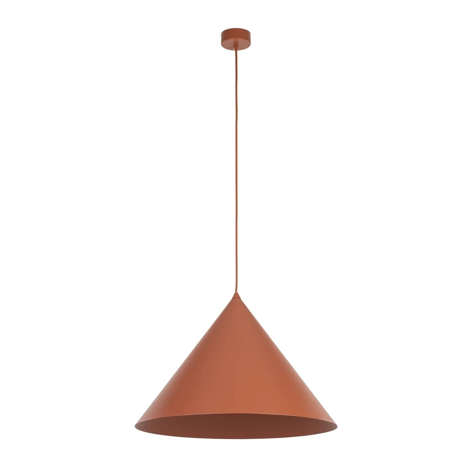 Cono-riippuvalaisin, 1-lamppuinen, Ø 50 cm, terrakotta, E27