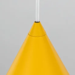 Cono-riippuvalaisin, 1-lamppuinen, halkaisija 27 cm, keltainen, E27