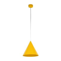 Cono-riippuvalaisin, 1-lamppuinen, halkaisija 27 cm, keltainen, E27